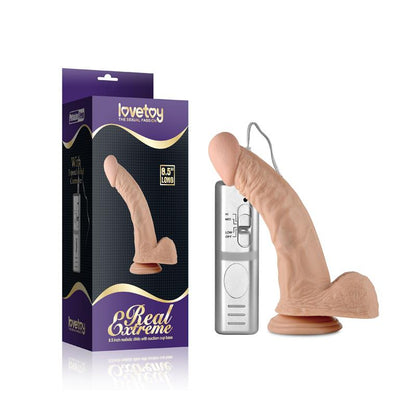 LOVETOY - DILDO REAL EXTREME WITH VIBRATION 8.5 FLESH