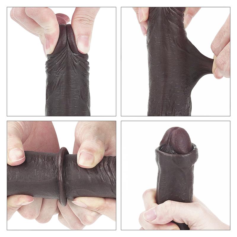 LOVETOY - DILDO SLIDING 7 BLACK