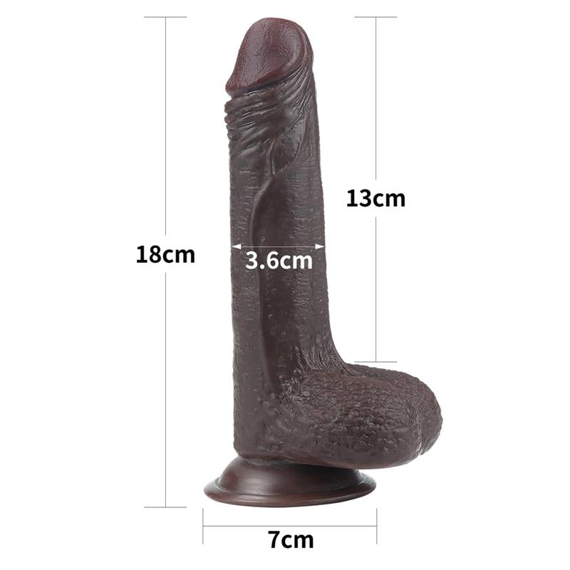 LOVETOY - DILDO SLIDING 7 BLACK