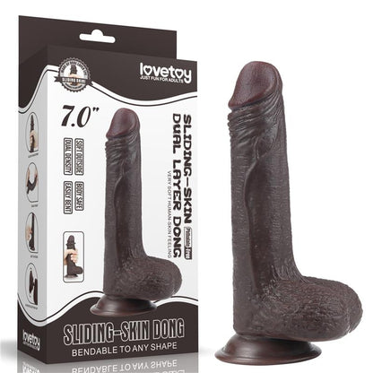 LOVETOY - DILDO SLIDING 7 BLACK