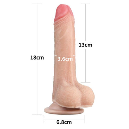 LOVETOY - DILDO SLIDING 7 FLESH