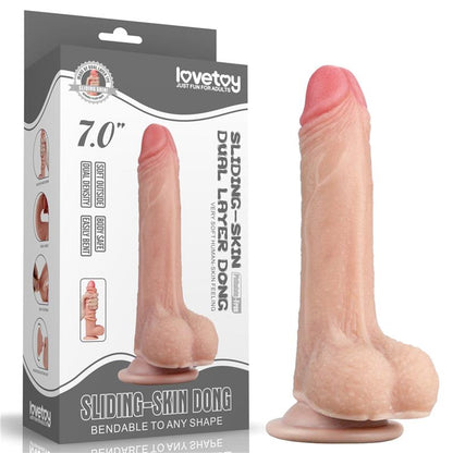 LOVETOY - DILDO SLIDING 7 FLESH