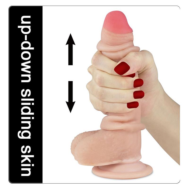 LOVETOY - DILDO SLIDING 7 FLESH