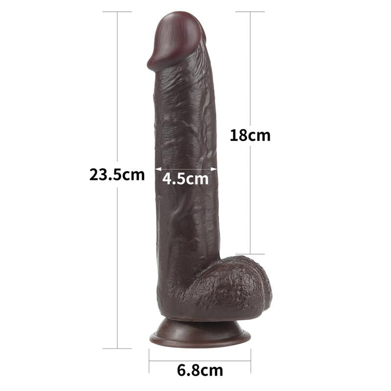 LOVETOY - DILDO SLIDING 9 BLACK