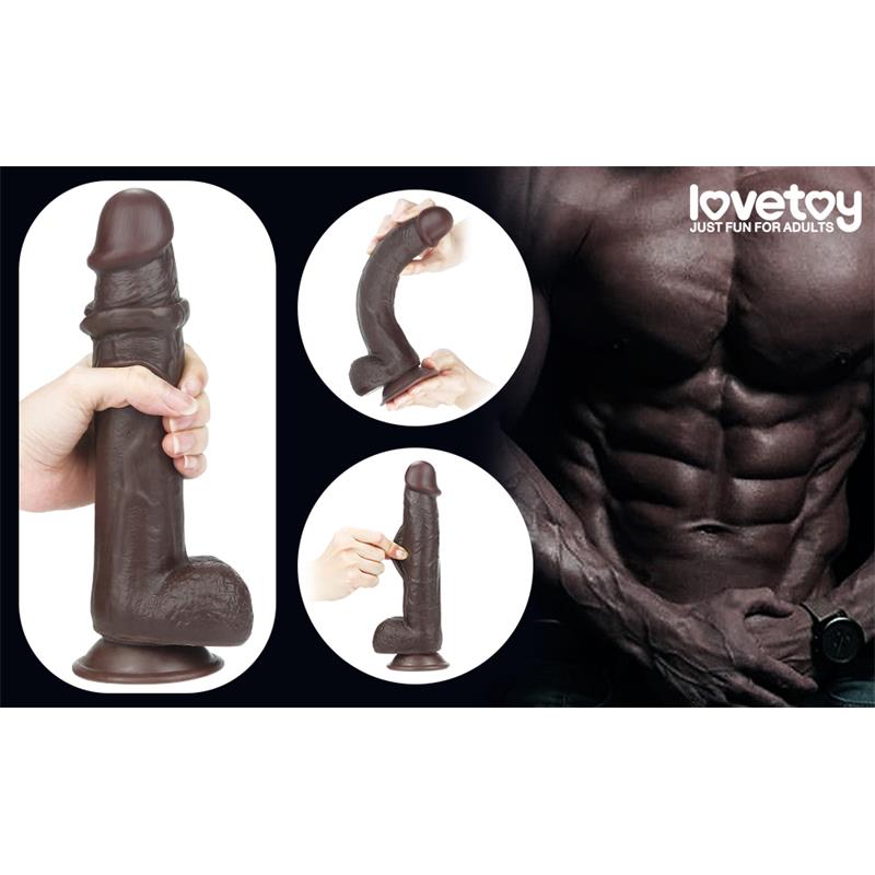LOVETOY - DILDO SLIDING 9 BLACK