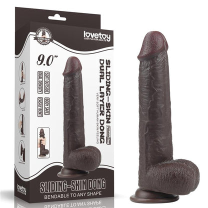 LOVETOY - DILDO SLIDING 9 BLACK