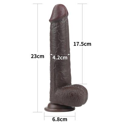LOVETOY - DILDO SLIDING 9 BLACK