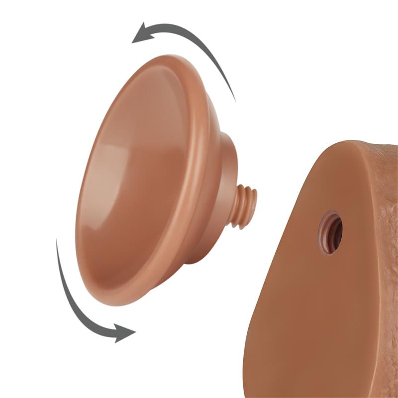 LOVETOY - DILDO SLIDING SKIN 8.5 BROWN