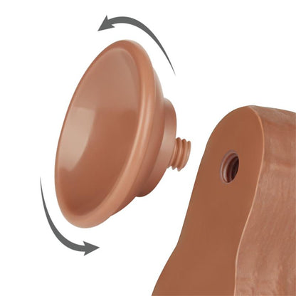 LOVETOY - DILDO SLIDING SKIN 8.5 BROWN