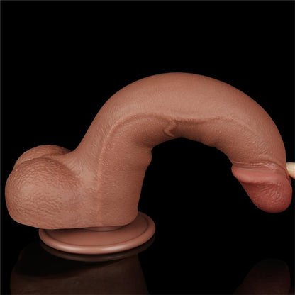 LOVETOY - DILDO SLIDING SKIN 8.5 BROWN