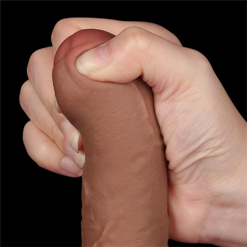 LOVETOY - DILDO SLIDING SKING 7 BROWN