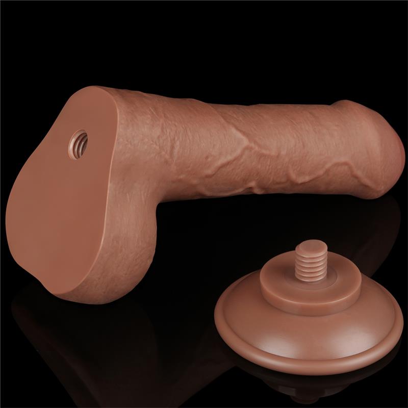 LOVETOY - DILDO SLIDING SKING 7 BROWN