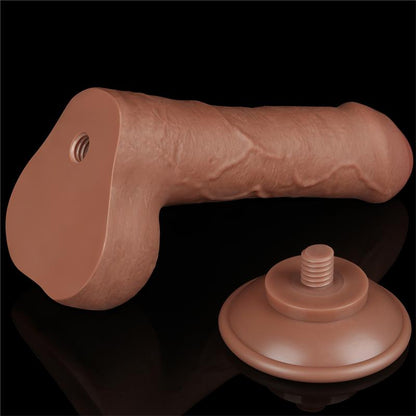 LOVETOY - DILDO SLIDING SKING 7 BROWN