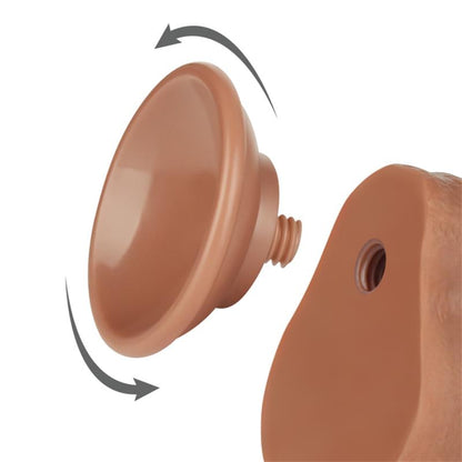 LOVETOY - DILDO SLIDING SKING 7 BROWN