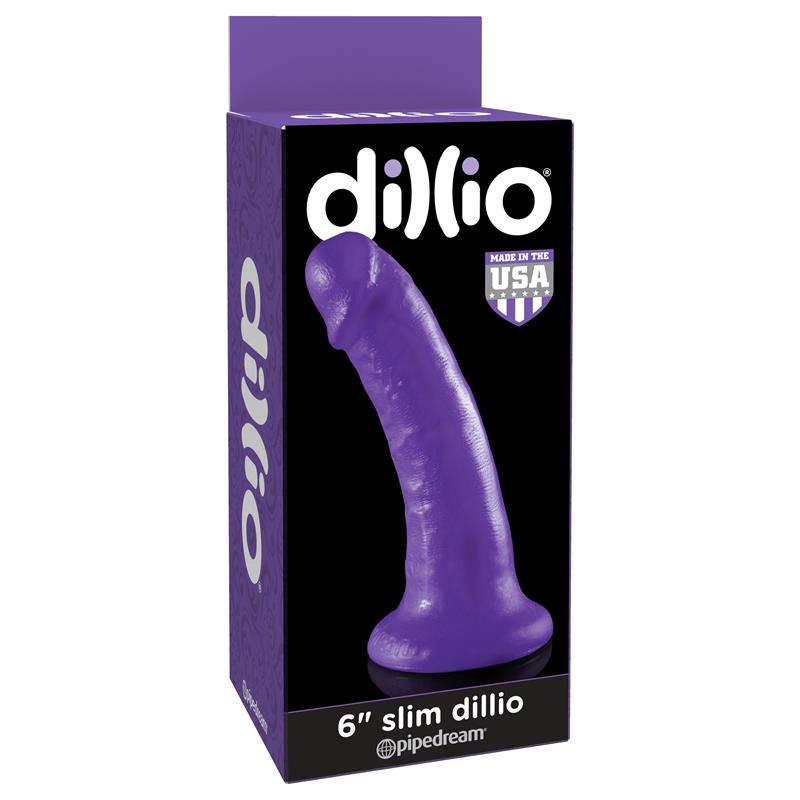 DILLIO - DILDO SLIM 15,2 CM PURPLE