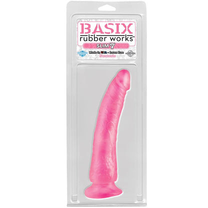 BASIX RUBBER WORKS - DILDO SLIM 17,78 CM PINK