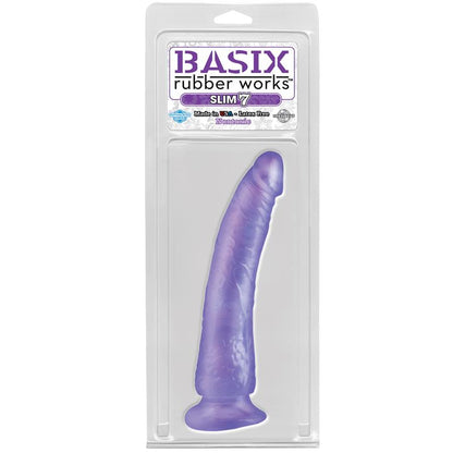 BASIX RUBBER WORKS - DILDO SLIM 17,78 CM PURPLE