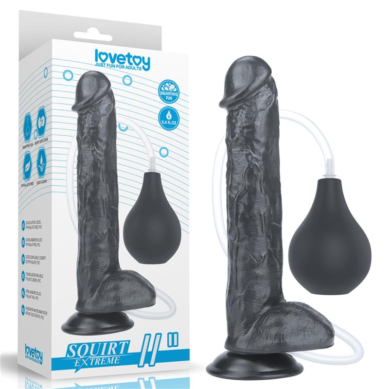 LOVETOY - DILDO SQUIRTING 11 BLACK