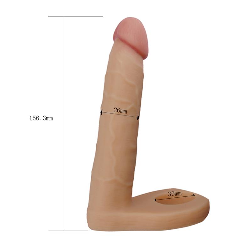 LOVETOY - DILDO THE ULTRA SOFT DOUBLE 6.25 FLESH
