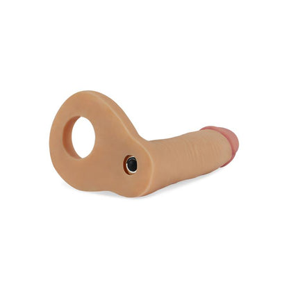 LOVETOY - DILDO THE ULTRA SOFT DOUBLE WITH VIBRATION 5.8 FLESH