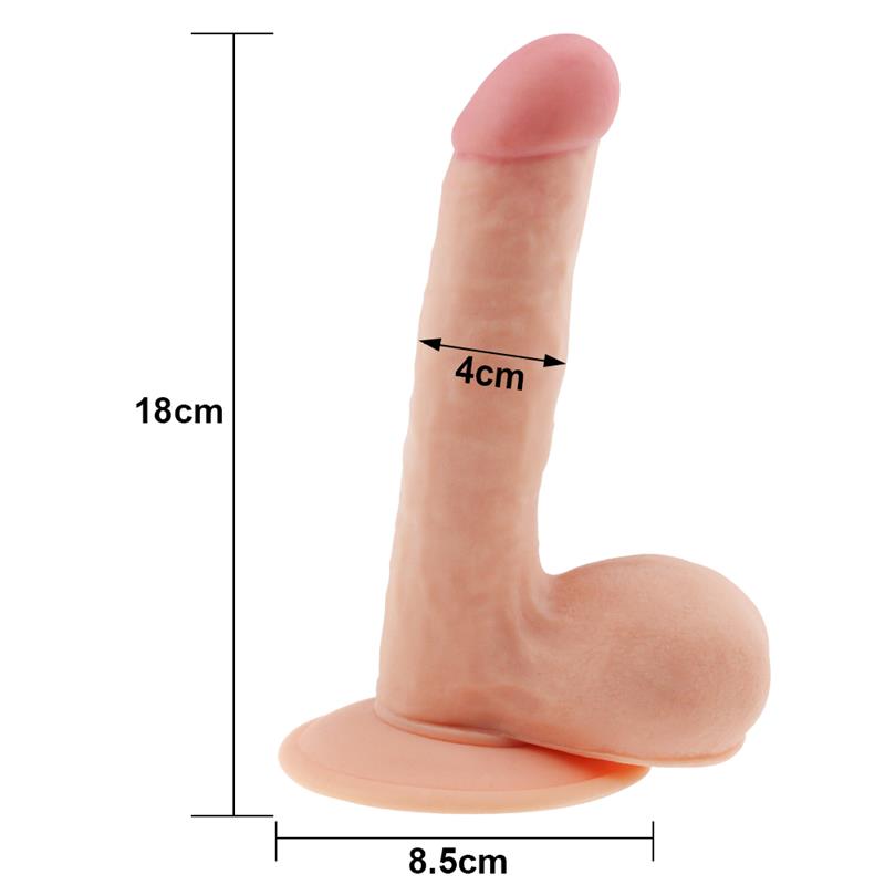 LOVETOY - DILDO THE ULTRA SOFT DUDE 7.5 FLESH