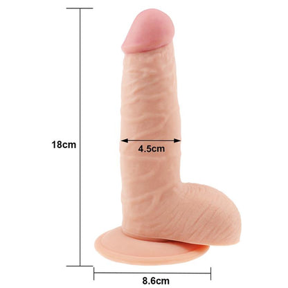 LOVETOY - DILDO THE ULTRA SOFT DUDE 7.5 FLESH