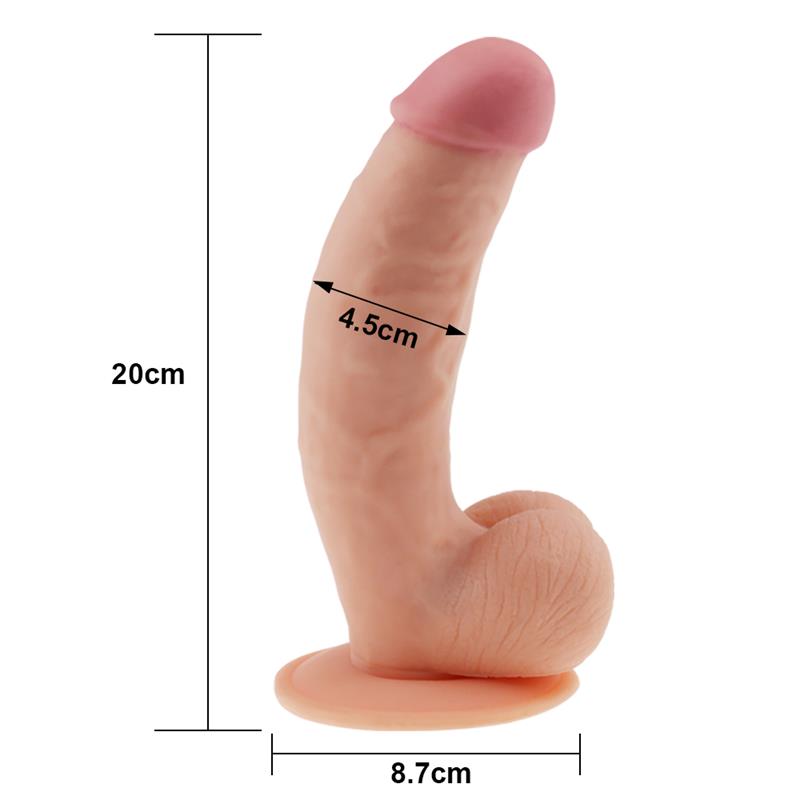 LOVETOY - DILDO THE ULTRA SOFT DUDE 8.5 FLESH