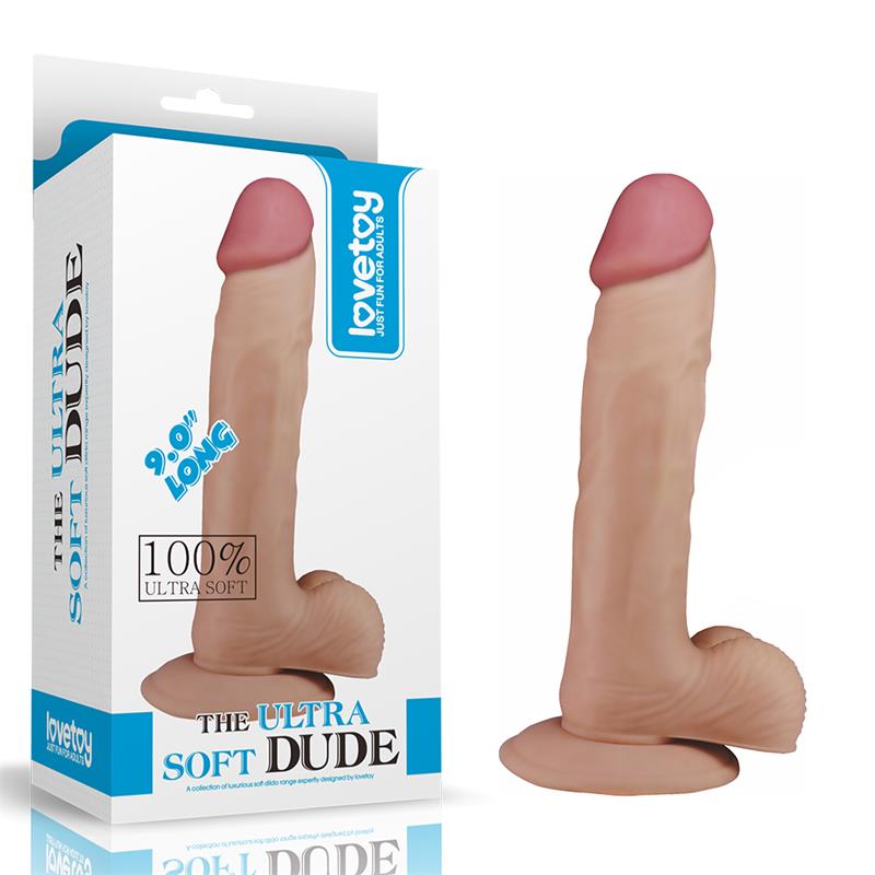 LOVETOY - DILDO THE ULTRA SOFT DUDE 9 FLESH