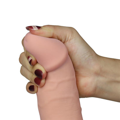 LOVETOY - DILDO THE ULTRA SOFT DUDE CON VIBRACIÓN 8.8 NATURAL