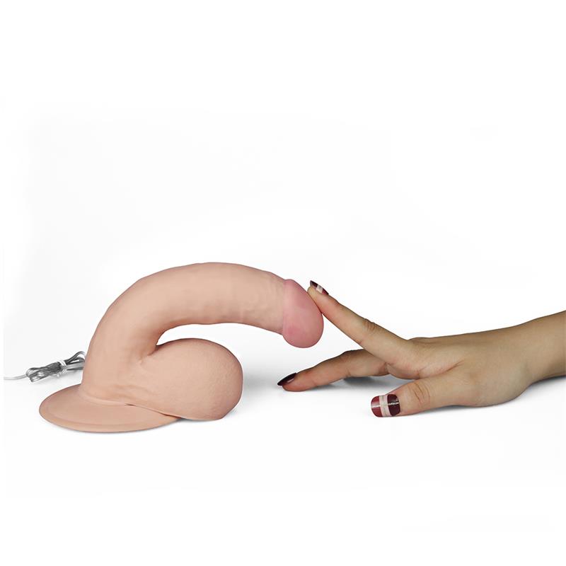 LOVETOY - DILDO THE ULTRA SOFT DUDE WITH VIBRATION 7.5 FLESH