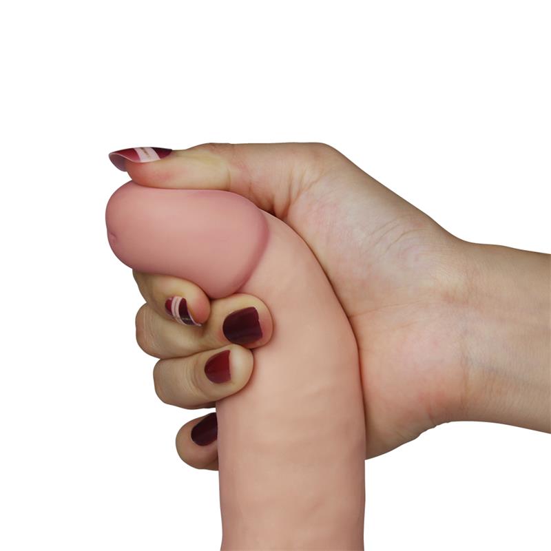 LOVETOY - DILDO THE ULTRA SOFT DUDE WITH VIBRATION 7.5 FLESH