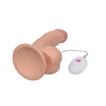 LOVETOY - DILDO THE ULTRA SOFT DUDE WITH VIBRATION 7.5 FLESH