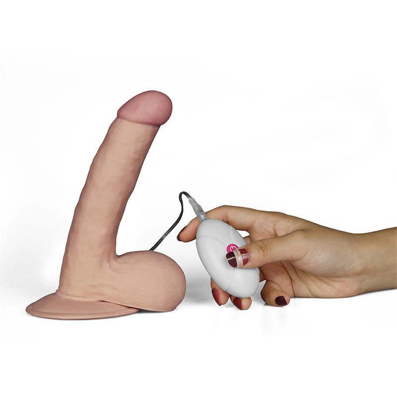 LOVETOY - DILDO THE ULTRA SOFT DUDE WITH VIBRATION 7.5 FLESH