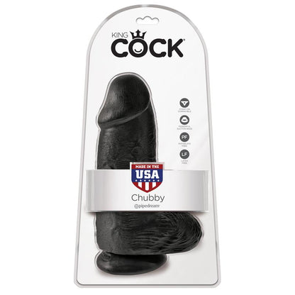 KING COCK - DILDO WITH BALLS CHUBBY 9 BLACK
