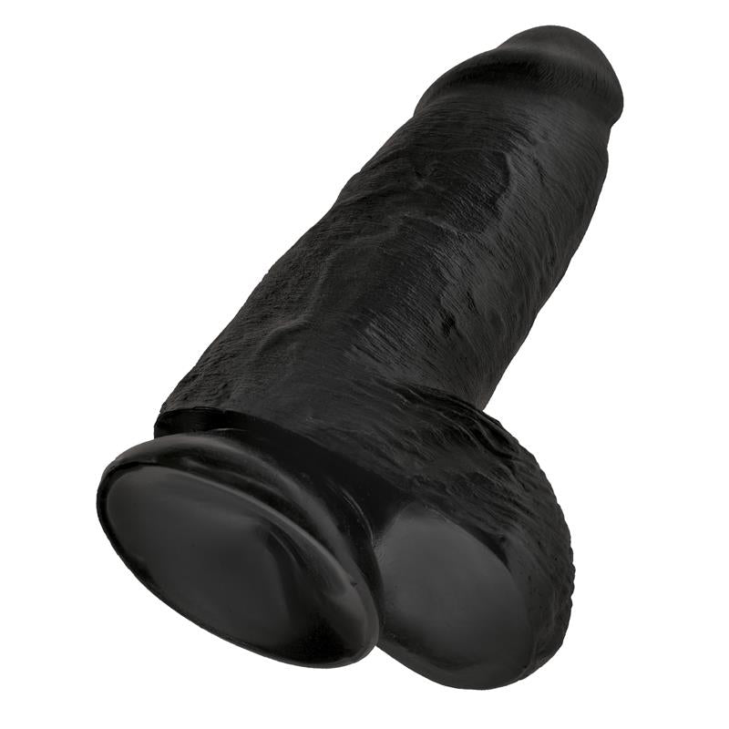 KING COCK - DILDO WITH BALLS CHUBBY 9 BLACK