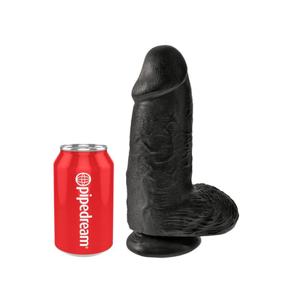 KING COCK - DILDO WITH BALLS CHUBBY 9 BLACK