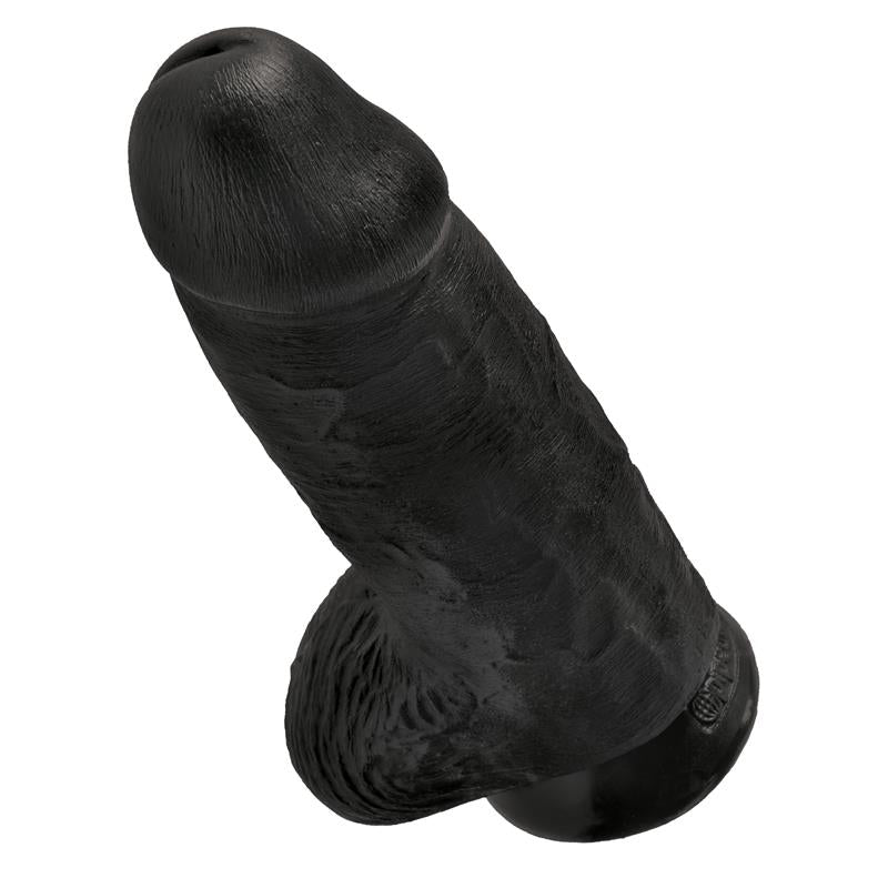 KING COCK - DILDO WITH BALLS CHUBBY 9 BLACK