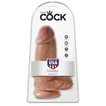 KING COCK - DILDO WITH BALLS CHUBBY 9 TAN