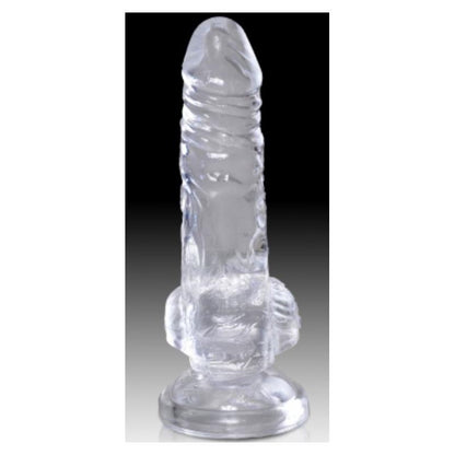 KING COCK - DILDO WITH BALLS CLEAR 4 CLEAR