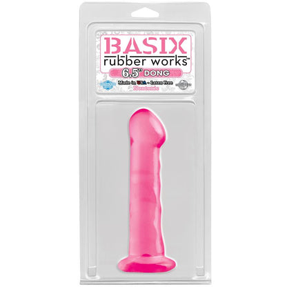 BASIX RUBBER WORKS - DILDO WITH SUCTION 16.51 CM PINK