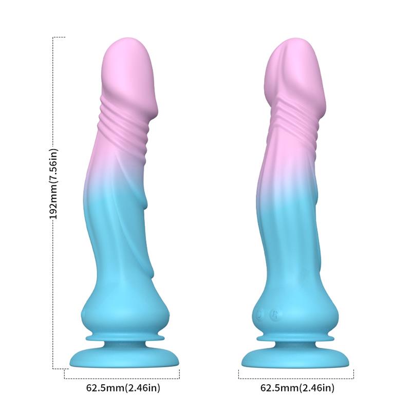 URBAN SKY - DILDO WITH THRUSTING AND VIBRATION WITH SUCTION CUP 19.2 CM