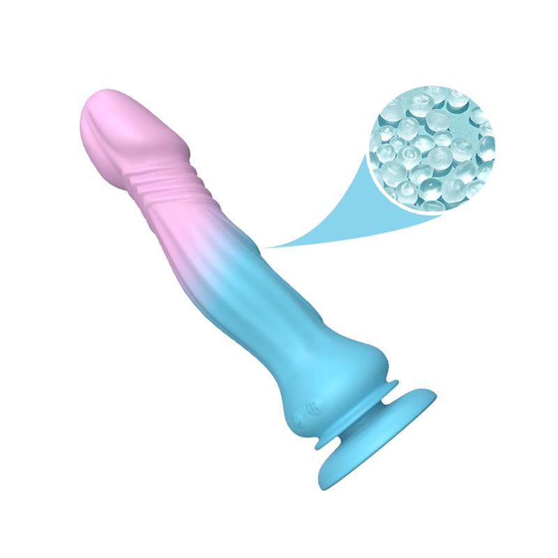 URBAN SKY - DILDO WITH THRUSTING AND VIBRATION WITH SUCTION CUP 19.2 CM