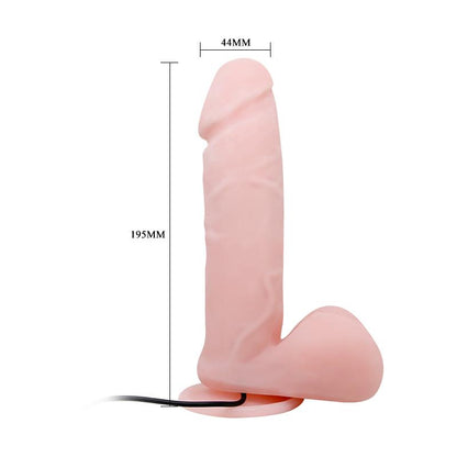 BAILE - REALISTIC DILDO WITH VIBRATION AND ROTATION 20 CM