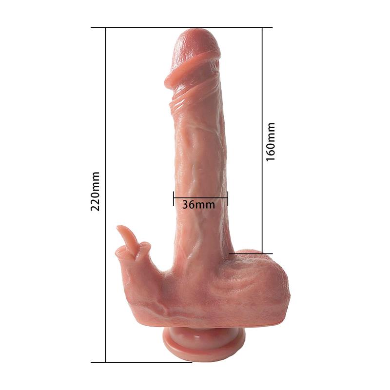 URBAN SKY - DILDO WITH VIBRATION, THRUSTING AND HEATING 22 CM