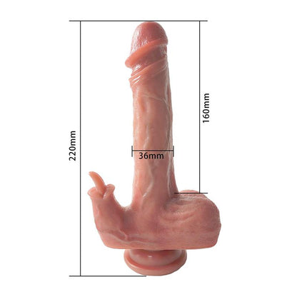 URBAN SKY - DILDO WITH VIBRATION, THRUSTING AND HEATING 22 CM