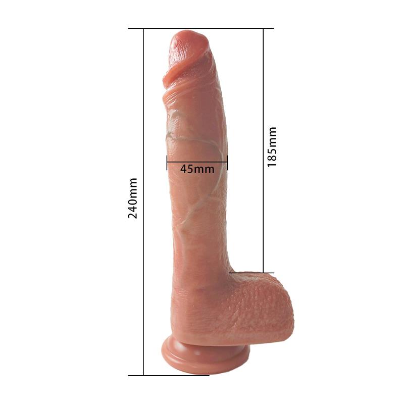 URBAN SKY - DILDO WITH VIBRATION, THRUSTING AND HEATING 24 CM