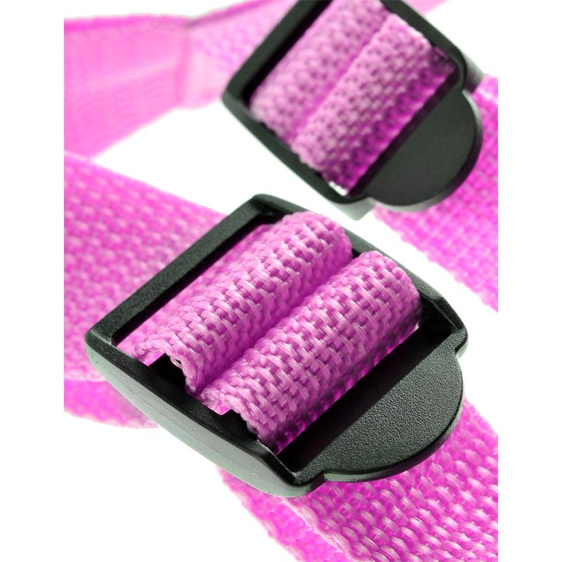 DILLIO - SUSPENDER HARNESS WITH DILDO 19 CM-7 PINK