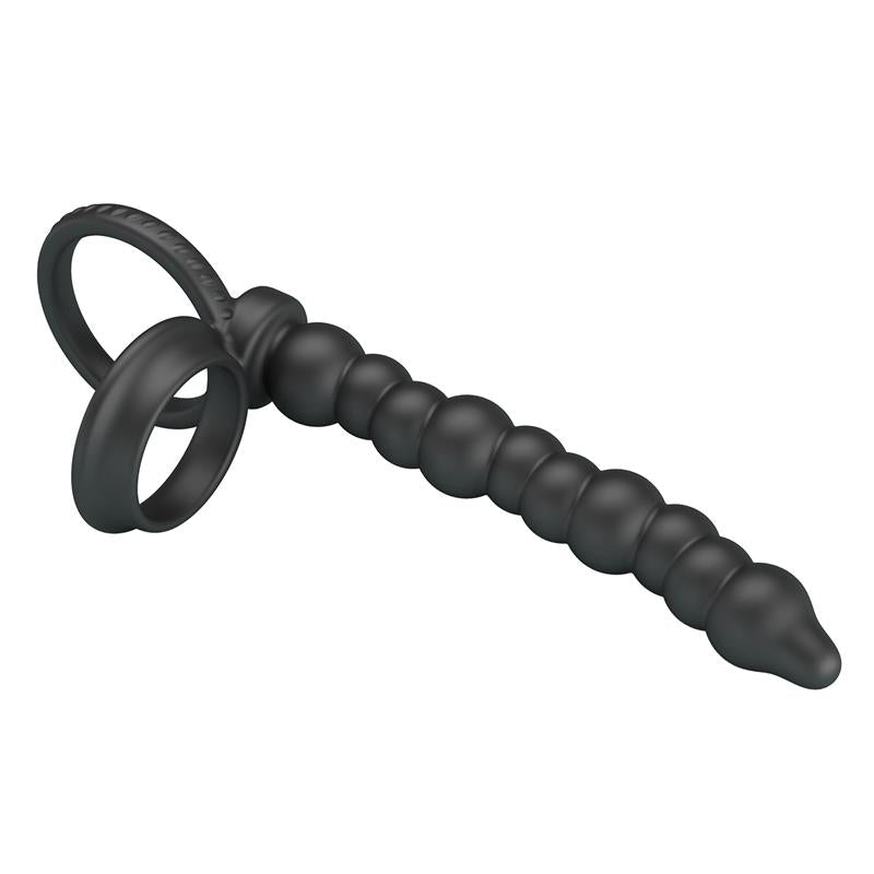 PRETTY LOVE - DILLION DOUBLE PENETRATION COCK RING BLACK