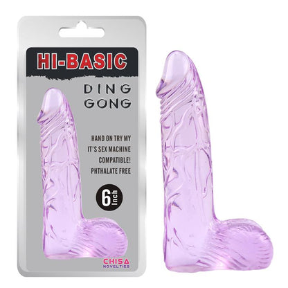 CHISA - DING DONG DILDO 6 - 15.2CM PURPLE