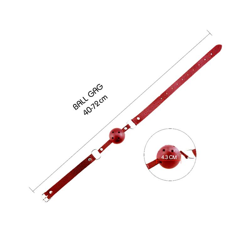 ALIVE - DISCRETION BREATHABLE GAG RED